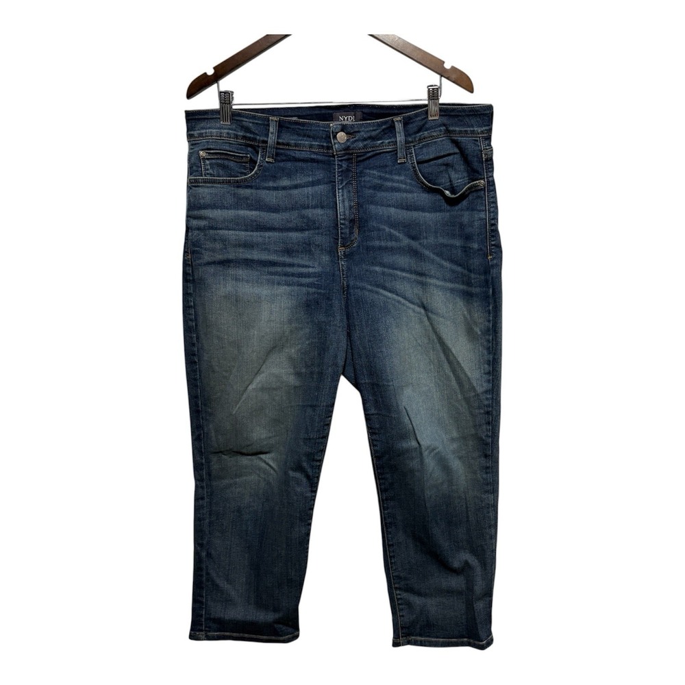 NYDJ Jeans Womens 16W Marilyn Relaxed Capri Lift Tuck Technology Cropped Stretch